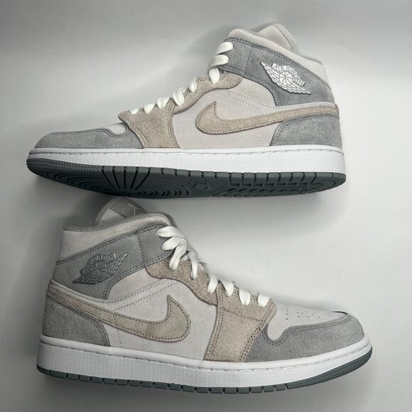 Jordan 1 Mid SE Particle Grey Women's Size 12W / 10.5M DO7139-002 - Picture 1 of 7